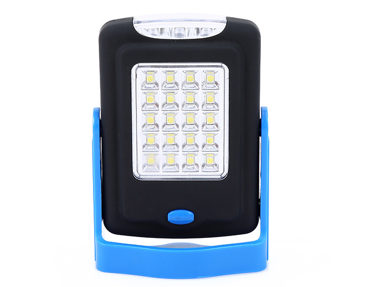 1pcs Magnetic Work Light Flashlight Super Bright 23LED Pocket Lamp with Folding Hanging Hook for Outdoors Lighting Torch