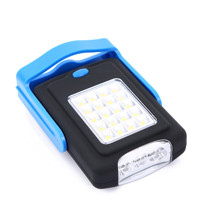 1pcs Magnetic Work Light Flashlight Super Bright 23LED Pocket Lamp with Folding Hanging Hook for Outdoors Lighting Torch