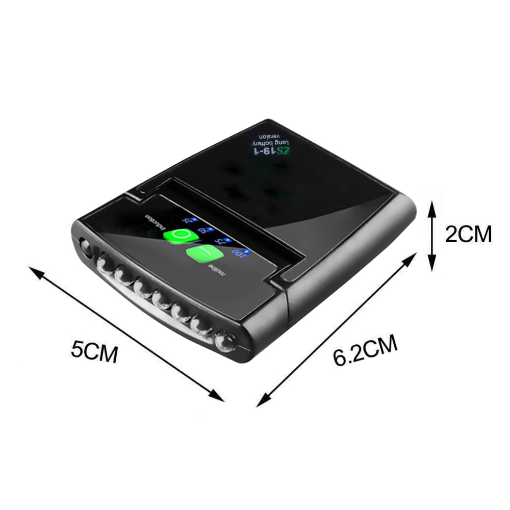 1pcs Usb Sun Visor Led Light With Battery 2 Clip Cap Light Intelligent Sensor Light 180° Rotatable Headlight Running Fishing Lamp