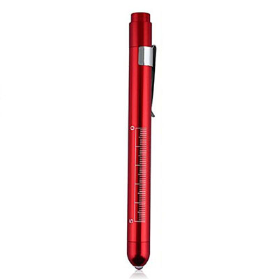 1pcs Medical Flashlight Lanterna With Pupil Gauge LED Pen Light Torch Lamp Outdoor Camping Work Light For Doctor Nurse Diagnostic