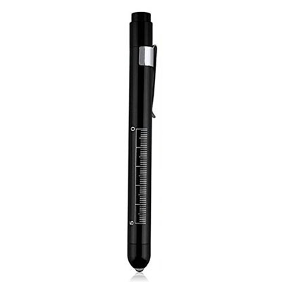 1pcs Medical Flashlight Lanterna With Pupil Gauge LED Pen Light Torch Lamp Outdoor Camping Work Light For Doctor Nurse Diagnostic