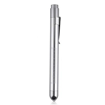 1pcs Medical Flashlight Lanterna With Pupil Gauge LED Pen Light Torch Lamp Outdoor Camping Work Light For Doctor Nurse Diagnostic