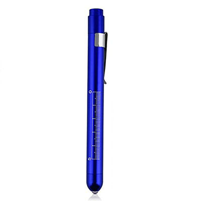 1pcs Medical Flashlight Lanterna With Pupil Gauge LED Pen Light Torch Lamp Outdoor Camping Work Light For Doctor Nurse Diagnostic
