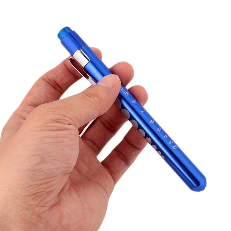 1pcs Medical Flashlight Lanterna With Pupil Gauge LED Pen Light Torch Lamp Outdoor Camping Work Light For Doctor Nurse Diagnostic