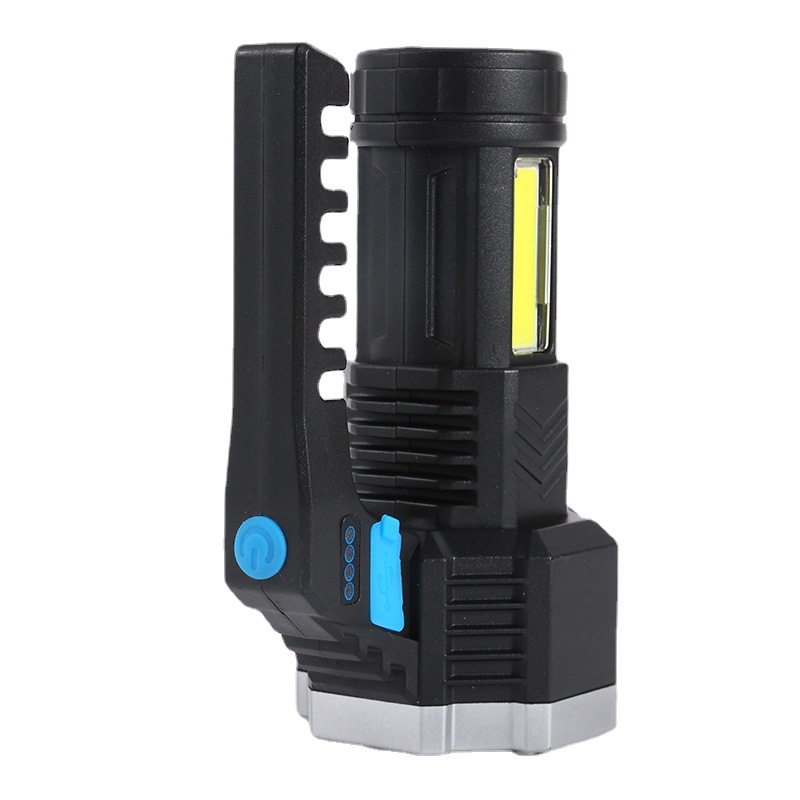 High Power LED Flashlight Powerful USB Rechargeable Torch Handheld Portable Outdoor Lamp Built-in Battery COB 7 LED Flashlights