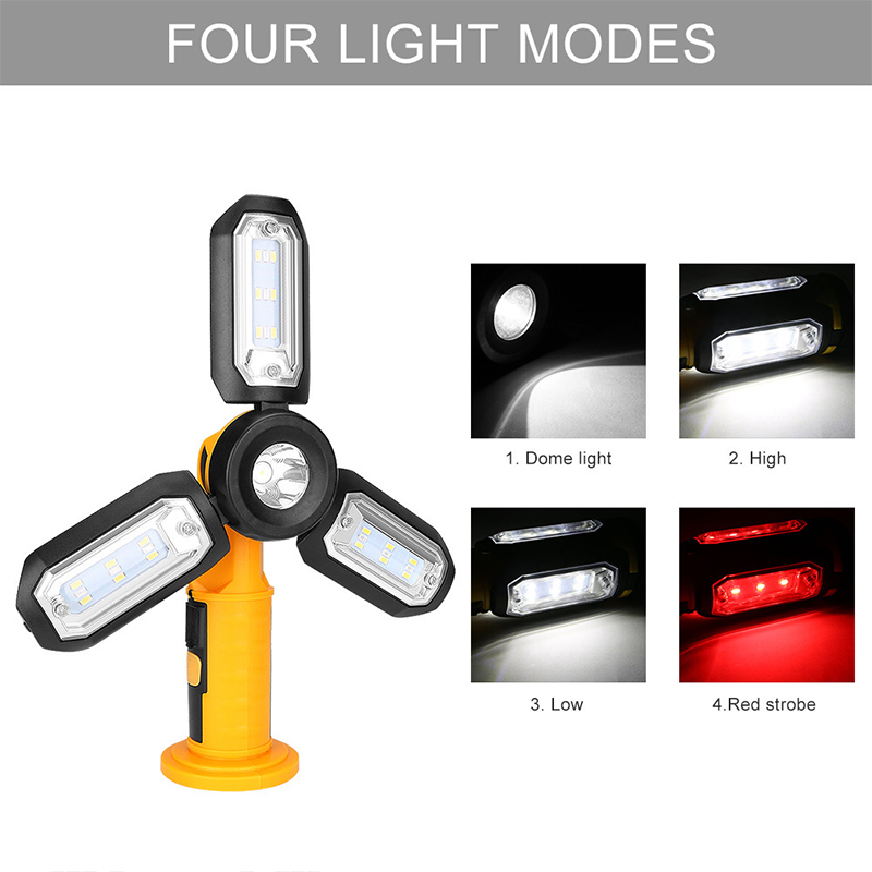 Multifunctional Built-in Battery USB Rechargeable Outdoor Repair Emergency Work Light