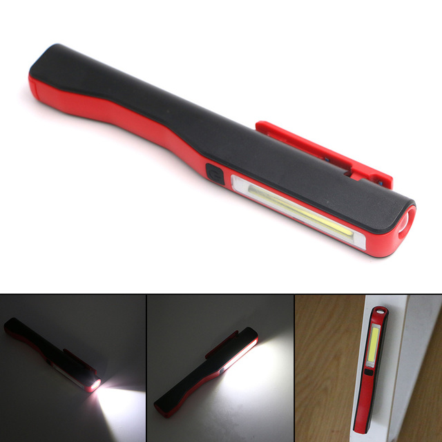 Mini COB LED Flashlight Emergency Working Light with Magnet Pocket Clip Super Bright Camping Multi-purpose Penlight Torch Lamp