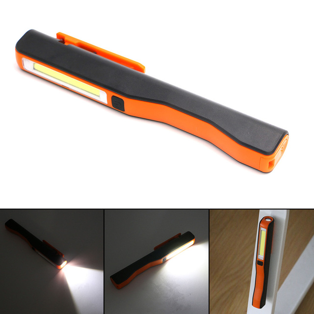Mini COB LED Flashlight Emergency Working Light with Magnet Pocket Clip Super Bright Camping Multi-purpose Penlight Torch Lamp