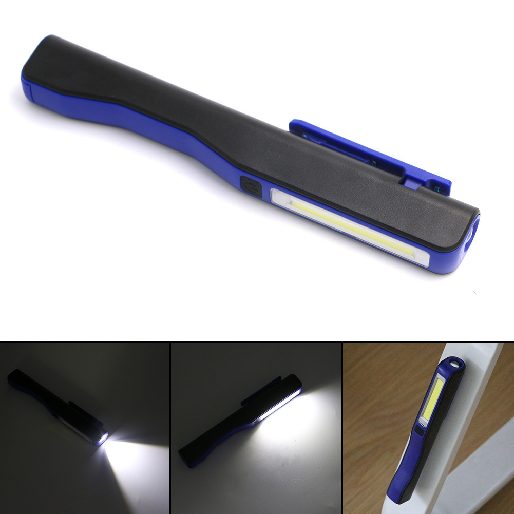Mini COB LED Flashlight Emergency Working Light with Magnet Pocket Clip Super Bright Camping Multi-purpose Penlight Torch Lamp
