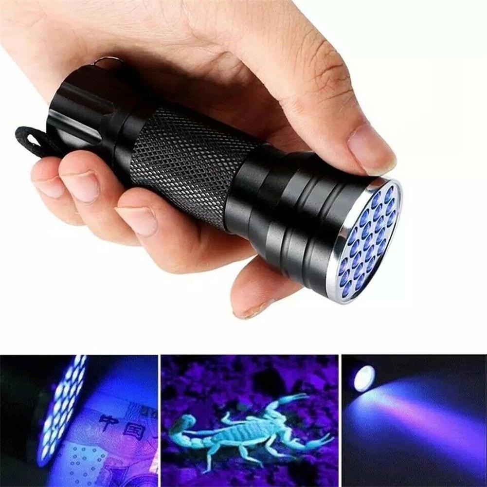 Uv Flashlight Pet Urine Stain Detector Multi-Functional Tools Home Outdoor Mini Flashlight Ultraviolet Lamp Portable Lighting