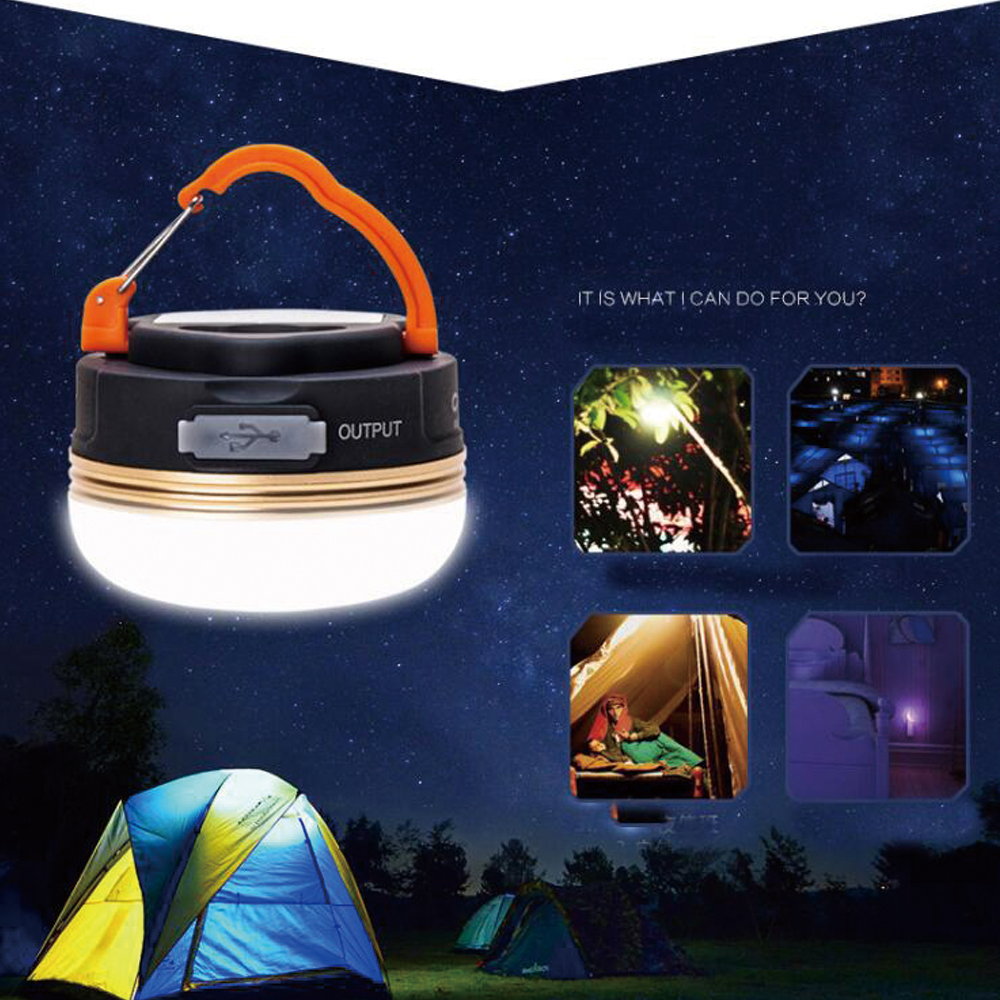 1pcs Portable Super Bright Waterproof Camping Lantern Night Light 3W 3Modes LED Camping Light Outdoor Emergency Lamp