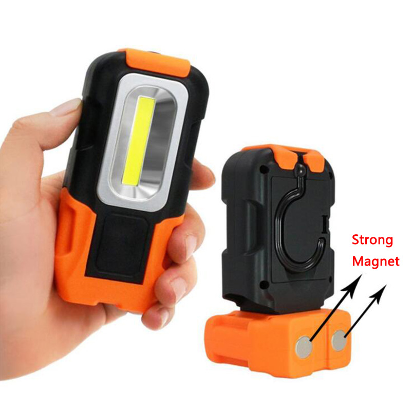Outdoor Hook LED Light with Magnetic Sandblasting COB Light Strong Light Work Light Magnetic Car Repair Camping Work Light