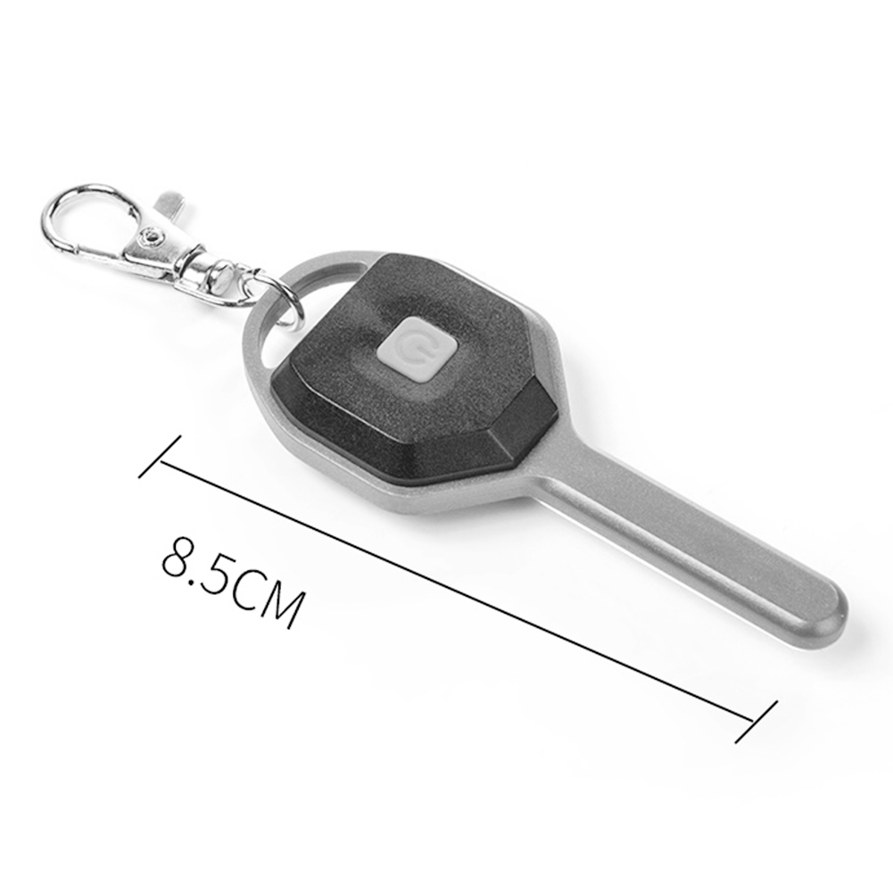 1PCS Mini LED Flashlight Key Shape Emergency Camping Keychain Torch Small Pocket Light For Opening Door Lighting Camping
