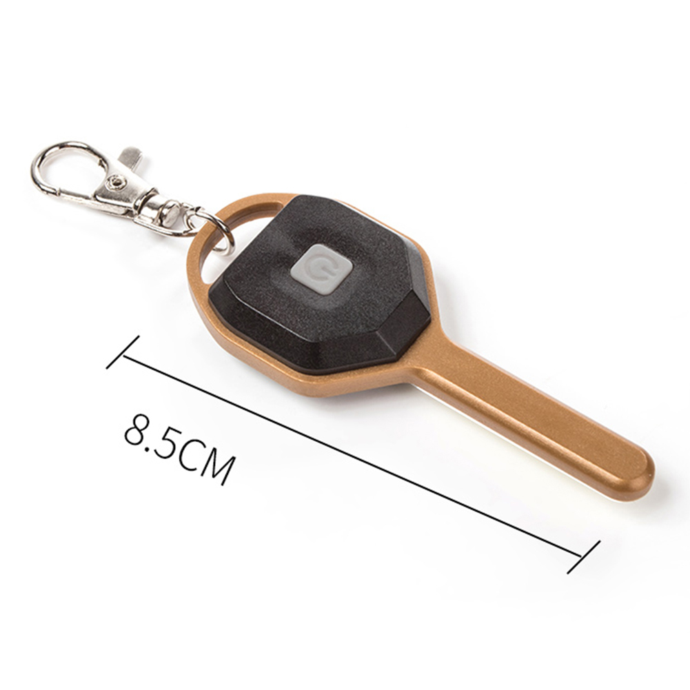 1PCS Mini LED Flashlight Key Shape Emergency Camping Keychain Torch Small Pocket Light For Opening Door Lighting Camping