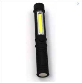 1pcs Portable Mini COB+LED Flashlight Powerful Inspection Waterproof Torch Car Repair Work Light with Magnetic Tail Outdoor Fishing