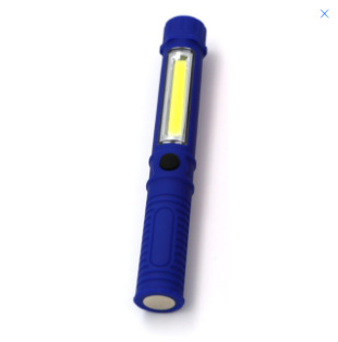 1pcs Portable Mini COB+LED Flashlight Powerful Inspection Waterproof Torch Car Repair Work Light with Magnetic Tail Outdoor Fishing