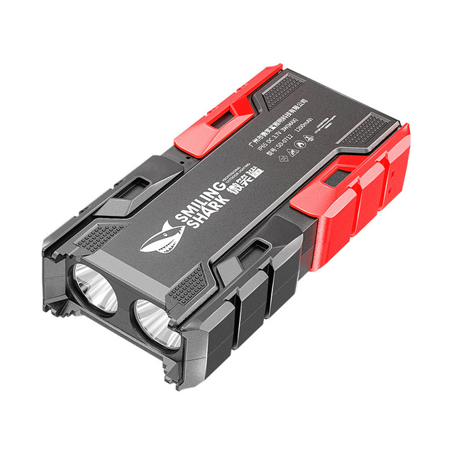1pcs 2-Core Strong Bright Flashlight Rechargeable Outdoor Multi-function Led Long-range Spotlight Battery Display COB Light