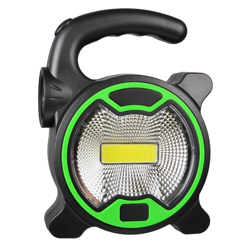 1pcs Portable spotlight 1W LED and 3W COB work lamp mini powerful handle lantern camping fishing cheap price