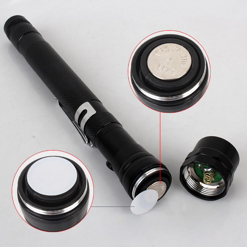 1pcs LED Flashlights Flexible Head Work Light Magnetic Tail Flashlight 3 LED Torch Lamp Pick Up Tool Lamp Light