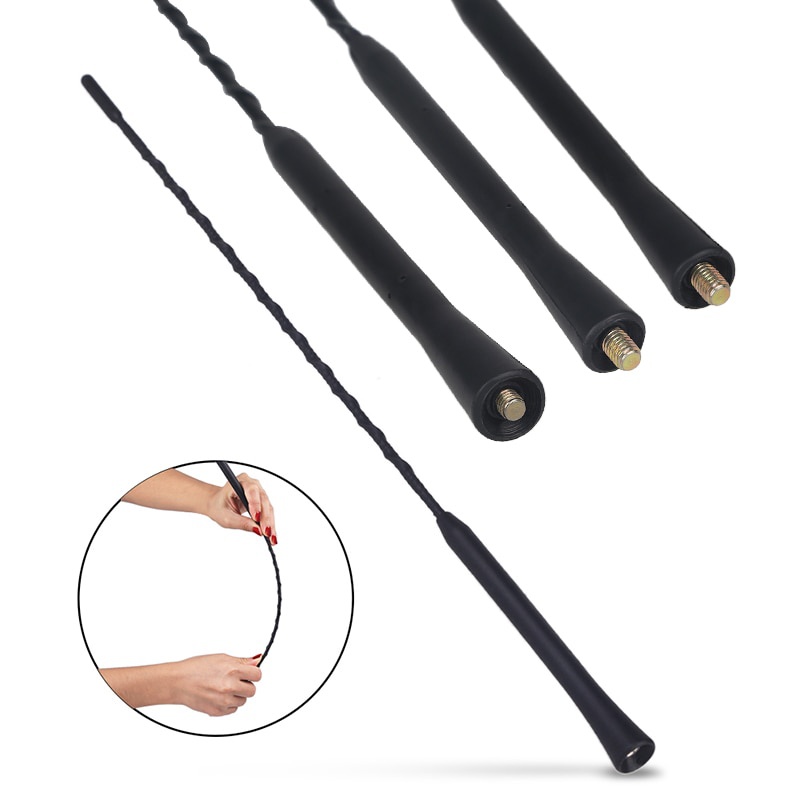 1pcs 9/11/16 Inch Universal Car Roof Mast Whip Stereo Radio FM/AM Signal Aerial Amplified Antenna Mast Whip