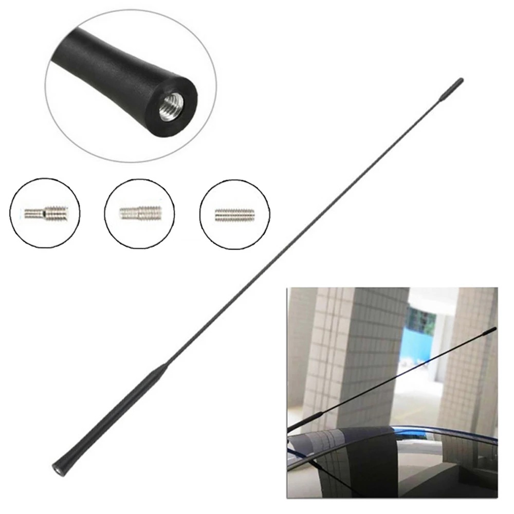 1pcs 9/11/16 Inch Universal Car Roof Mast Whip Stereo Radio FM/AM Signal Aerial Amplified Antenna Mast Whip