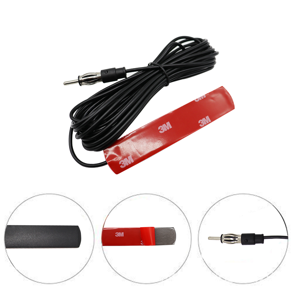 1pcs Car Radio FM Antenna Universal Auto 5M Length Signal Amp Amplifier Marine Car Vehicle Boat RV Signal Enhance Device