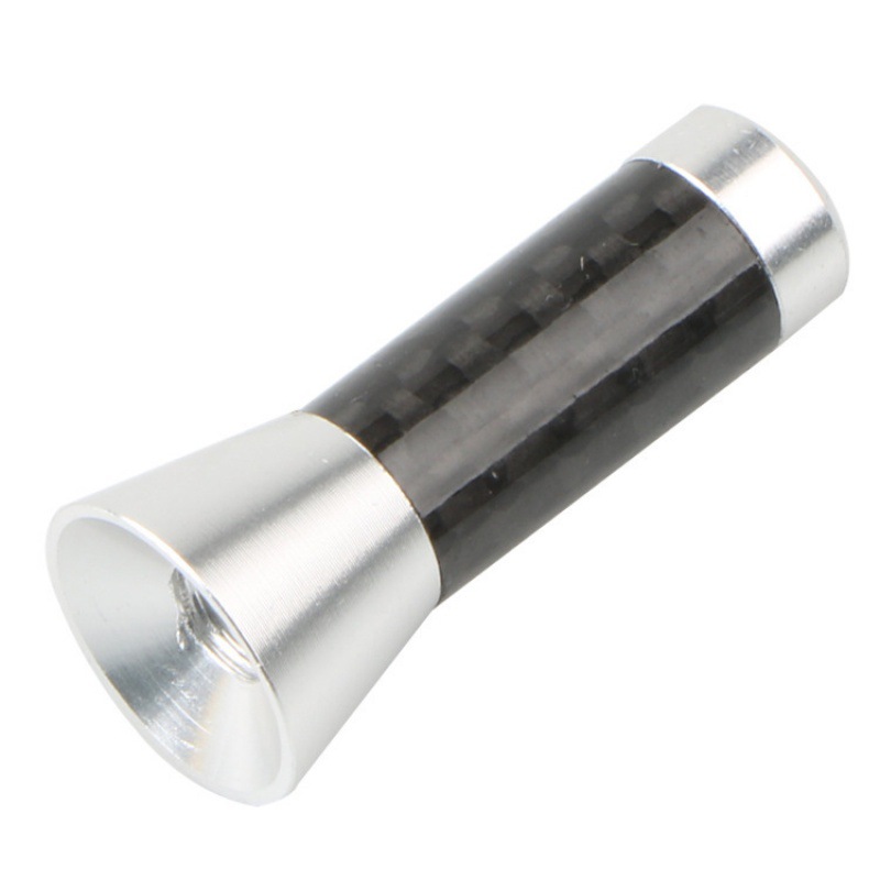 1pcs Universal 3.5cm Car Roof Antenna Enhanced Signal FM/AM Carbon Fiber Screw Metal Short Stubby Mast Car Radio Aerial Accessories