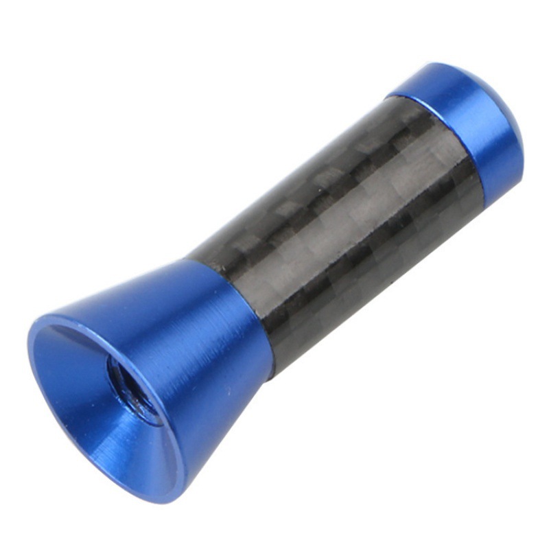 1pcs Universal 3.5cm Car Roof Antenna Enhanced Signal FM/AM Carbon Fiber Screw Metal Short Stubby Mast Car Radio Aerial Accessories