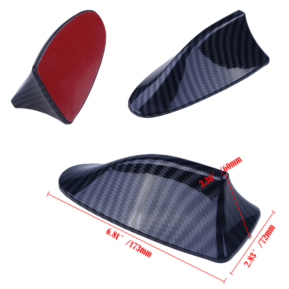 1pcs Decorative Shark Fin Antenna,Carbon Fiber Look,Universal Modeling Decorating Parts, No Function Dummy Aerial Car Accessories