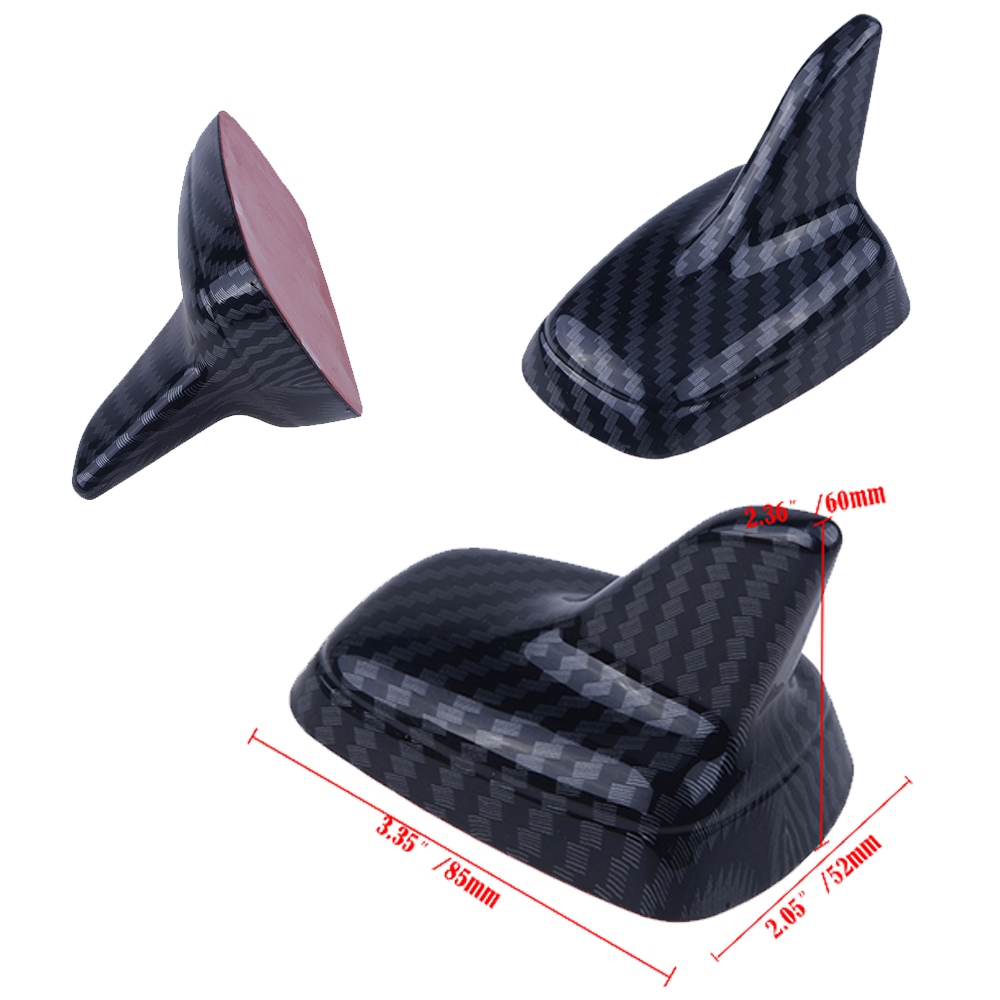 1pcs Decorative Shark Fin Antenna,Carbon Fiber Look,Universal Modeling Decorating Parts, No Function Dummy Aerial Car Accessories