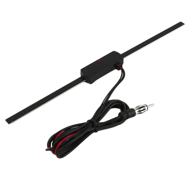 Car Am Fm 12v Radio Antenna Signal Amplifier Booster Windshield  Universal Antena For Automobiles Parts Accessories Tools