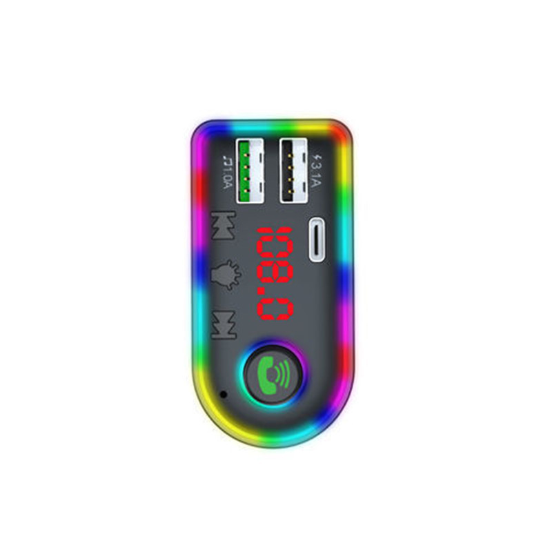 1pcs Auto FM Transmitter Bluetooth Handsfree Car Audio MP3 Player USB 3.1A Charger Radio Adapter