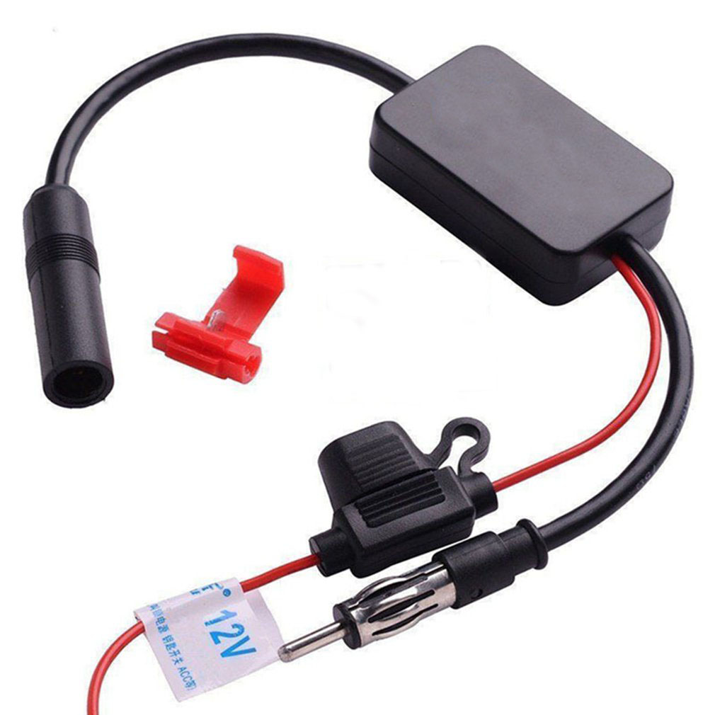 Universal Practical FM Signal Amplifier Anti-interference Car Antenna Radio Universal FM Booster Amp Automobile Parts