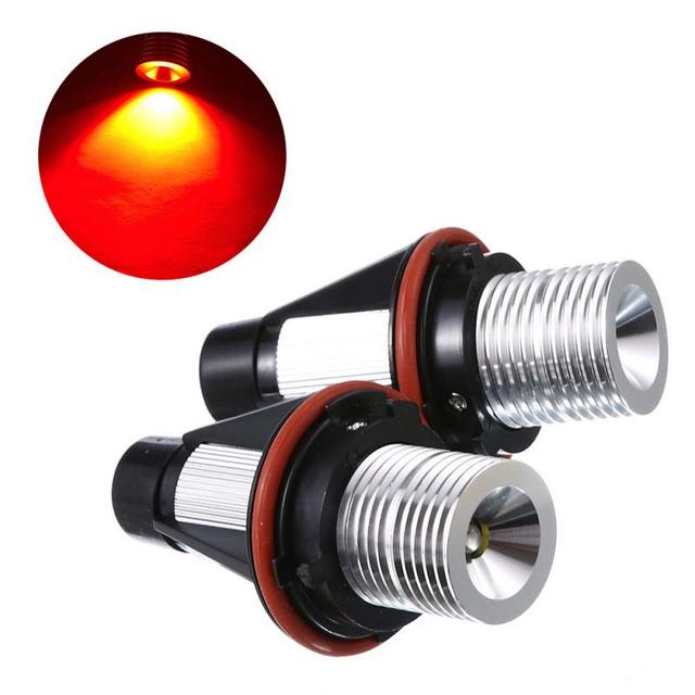 2pcs LED Halogen Car Headlight Angel Eye Light Green Blue Red Yellow White Light For BMW Angel Eyes Lights Bulbs