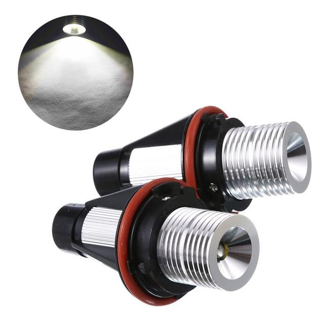 2pcs LED Halogen Car Headlight Angel Eye Light Green Blue Red Yellow White Light For BMW Angel Eyes Lights Bulbs