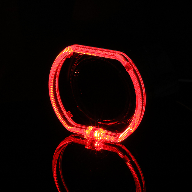 2pcs 120mm Square Led Angle Eyes with Acrylic Covers Car Halo Rings Kit Super Bright White Headlights Angel Eye Retrofit 12~24V