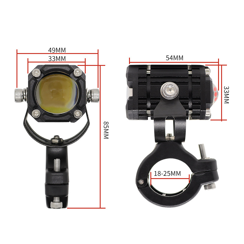 1pair 12V Super Bright Motocycle LED Headlights Angel Eyes DRL Spotlights Auxiliary Lamp Bicycle Motobikle Car Driving Fog Light