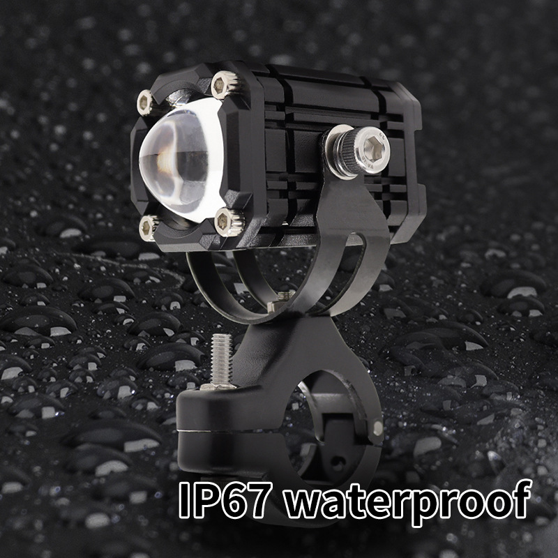 1pair 12V Super Bright Motocycle LED Headlights Angel Eyes DRL Spotlights Auxiliary Lamp Bicycle Motobikle Car Driving Fog Light