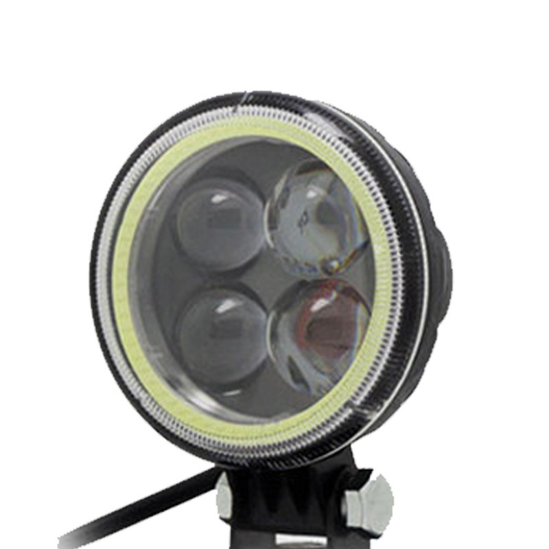 2pcs LED Motorcycle HeadLight Halo angel eyes Ring Motor Car 4D Lens Fog Lamp Work Flash light Auto spot light 12V 24V
