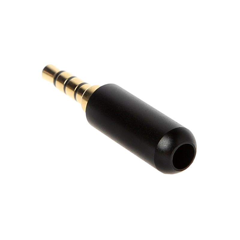 2pcs 3.5mm Audio Connector 4 Poles Headphone Jack Male Plug Earphone Repair Cable Solder Wire DIY AUX 3.5 Jack Adapter