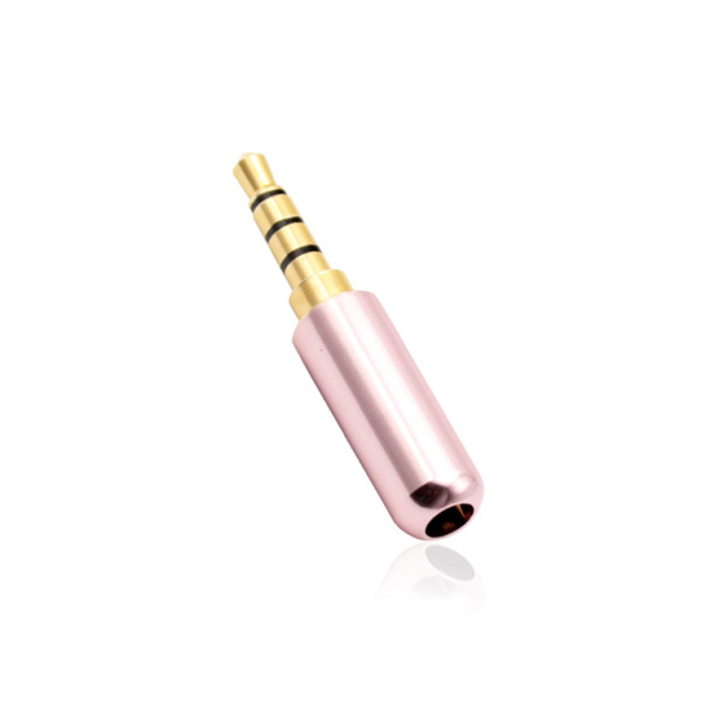 2pcs 3.5mm Audio Connector 4 Poles Headphone Jack Male Plug Earphone Repair Cable Solder Wire DIY AUX 3.5 Jack Adapter