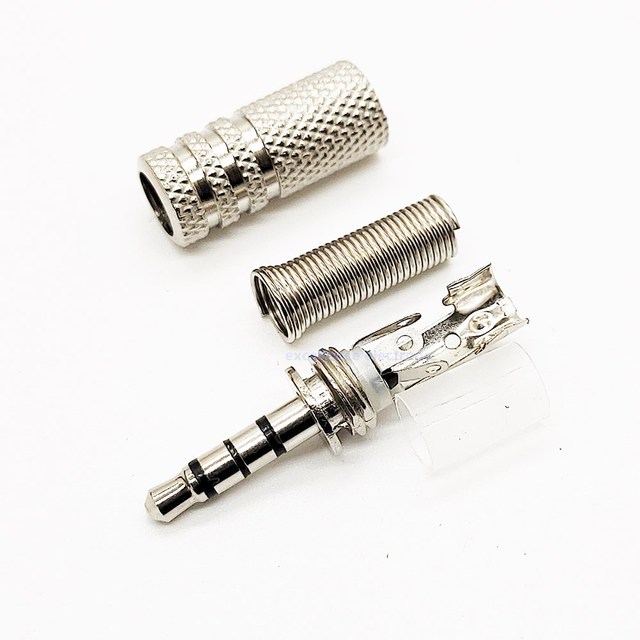 2pcs 3.5mm Replacement 3.5 Male Repair Headphones Audio Jack Plug Connector Soldering for Most Earphone Jac