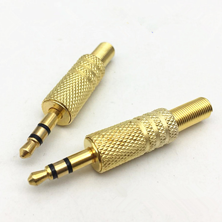 2pcs 3.5mm Replacement 3.5 Male Repair Headphones Audio Jack Plug Connector Soldering for Most Earphone Jac
