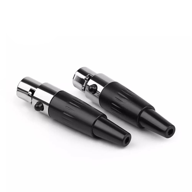 2pcs Mini XLR Connector Cannon Plug 3 Pin Female Adapter For K712 DT1990 AB-1266 LCD2 LCD4 Speaker Terminal Audio Jack Soldering