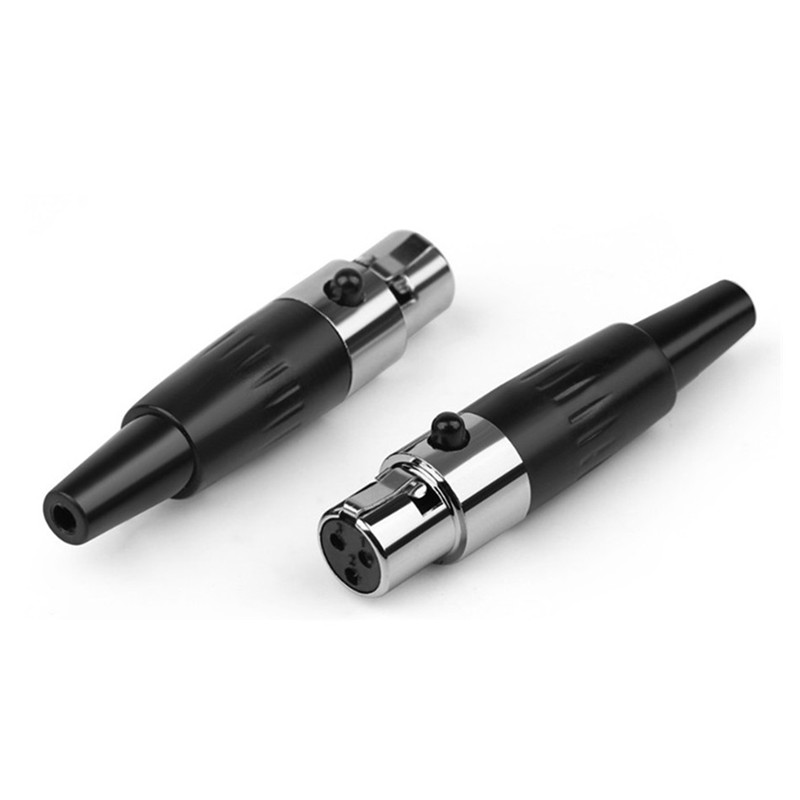 2pcs Mini XLR Connector Cannon Plug 3 Pin Female Adapter For K712 DT1990 AB-1266 LCD2 LCD4 Speaker Terminal Audio Jack Soldering