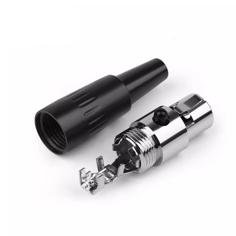 2pcs Mini XLR Connector Cannon Plug 3 Pin Female Adapter For K712 DT1990 AB-1266 LCD2 LCD4 Speaker Terminal Audio Jack Soldering