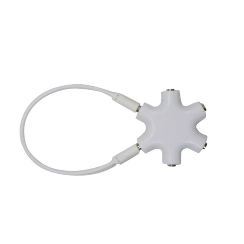 3.5mm Earphone Audio Splitter 1 Male to 1 2 3 4 5 Female Cable 5 Way Port Aux Music Sound Output Cables Stereo Headset Extension