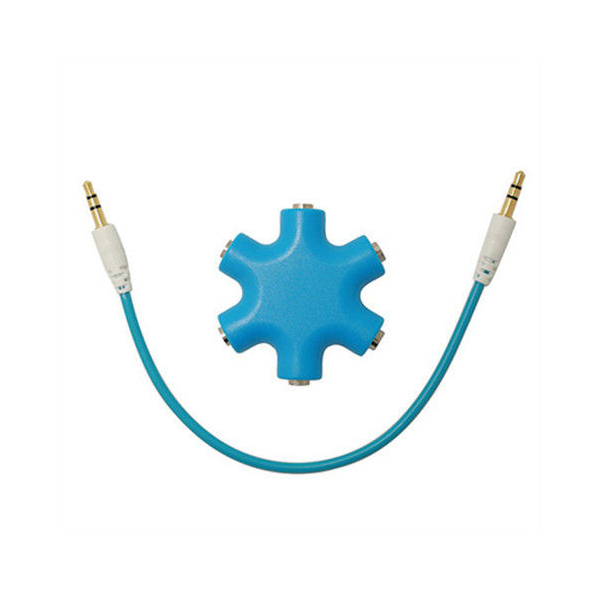 3.5mm Earphone Audio Splitter 1 Male to 1 2 3 4 5 Female Cable 5 Way Port Aux Music Sound Output Cables Stereo Headset Extension