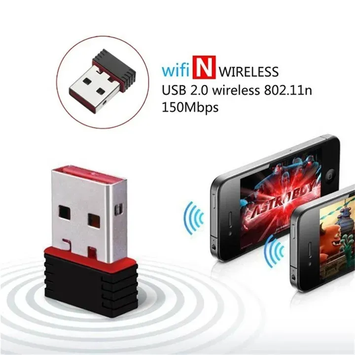 USB Wireless Wifi Adapter USB Ethernet Adapter Network Card wi-fi Receiver For Windows Mac PC Antenna version
