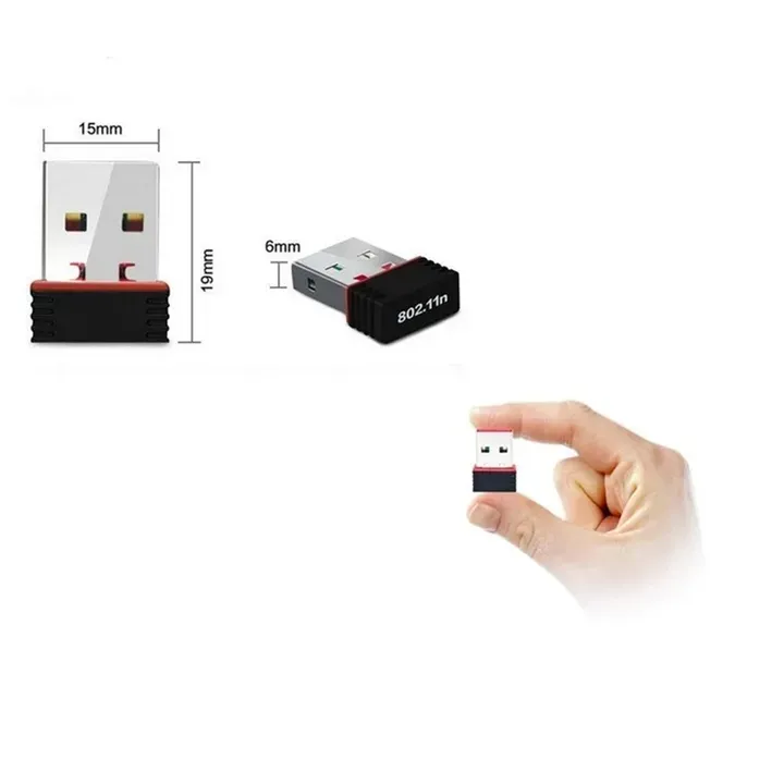 USB Wireless Wifi Adapter USB Ethernet Adapter Network Card wi-fi Receiver For Windows Mac PC Antenna version